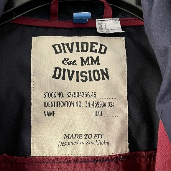 Men’s Jacket, Divided EST Mm Division - Picture 4 of 7
